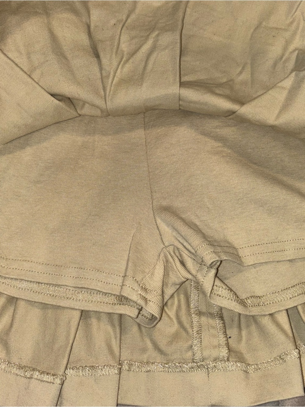 Gymboree Tan Pleated Skort with Belt Loops - Picture 3 of 4
